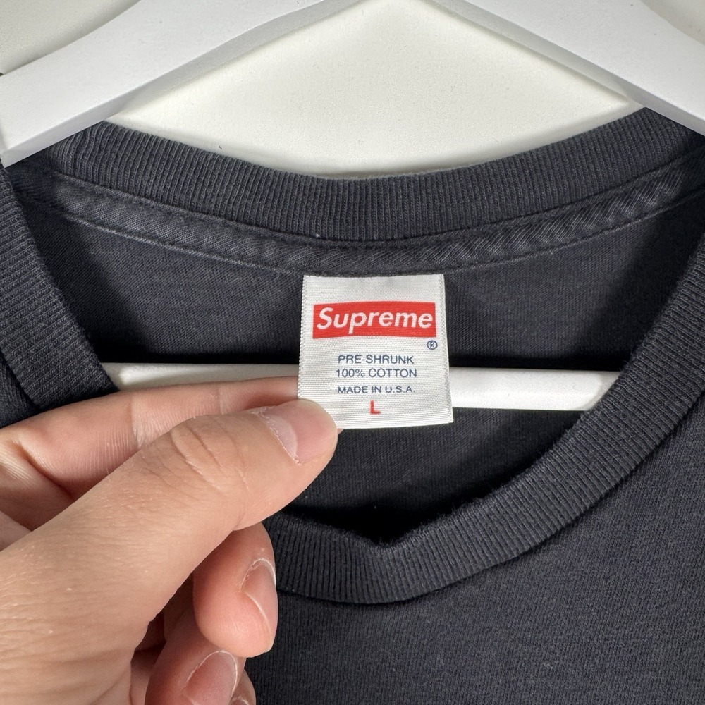 * Supreme Eternal Tee Man On Fire Shirt Black Size Large - Authentic - Picture 5 of 9